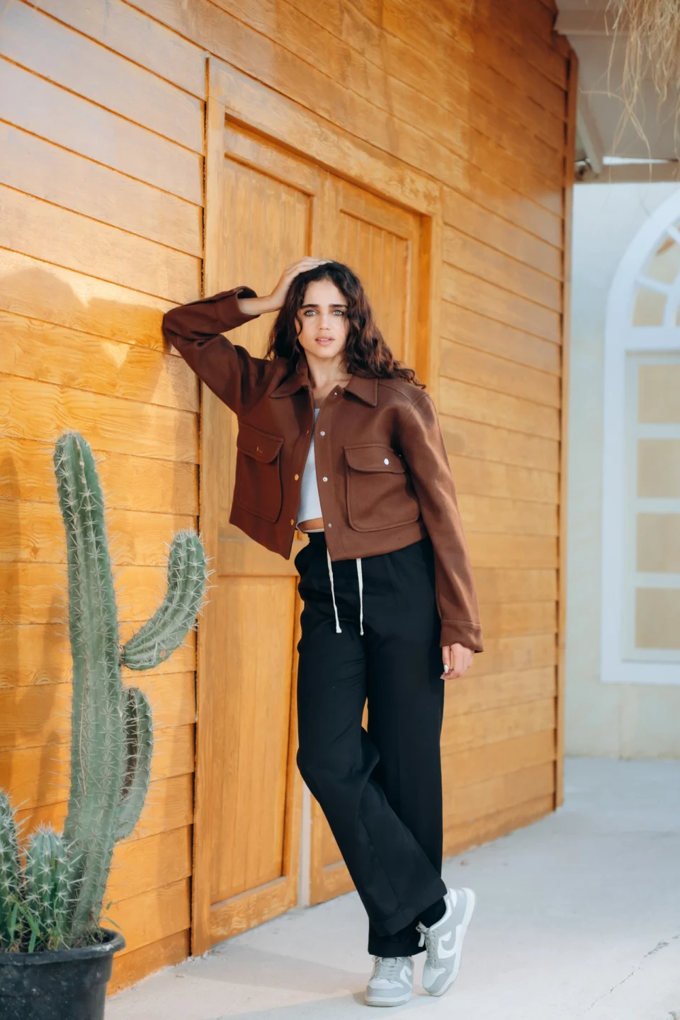Cargo Wool Jacket — Mocha — Plein de Vie