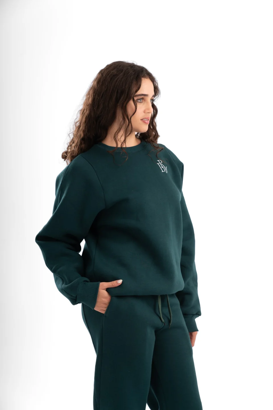 Sweatshirt — Emerald Green — Plein de Vie