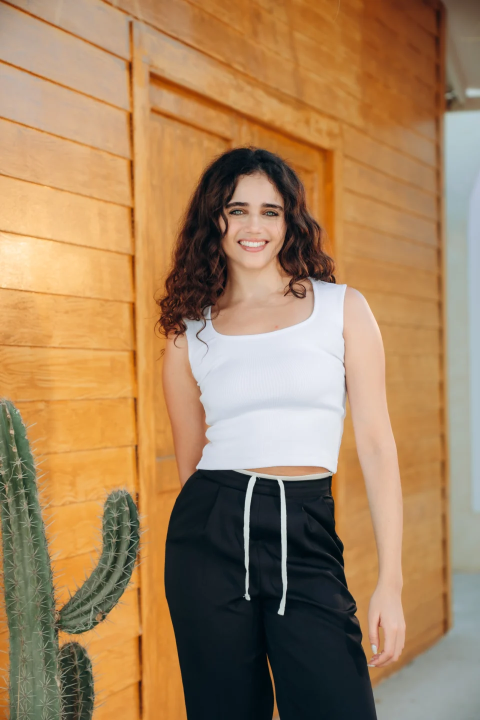 Square Neck Top — White — Plein de Vie