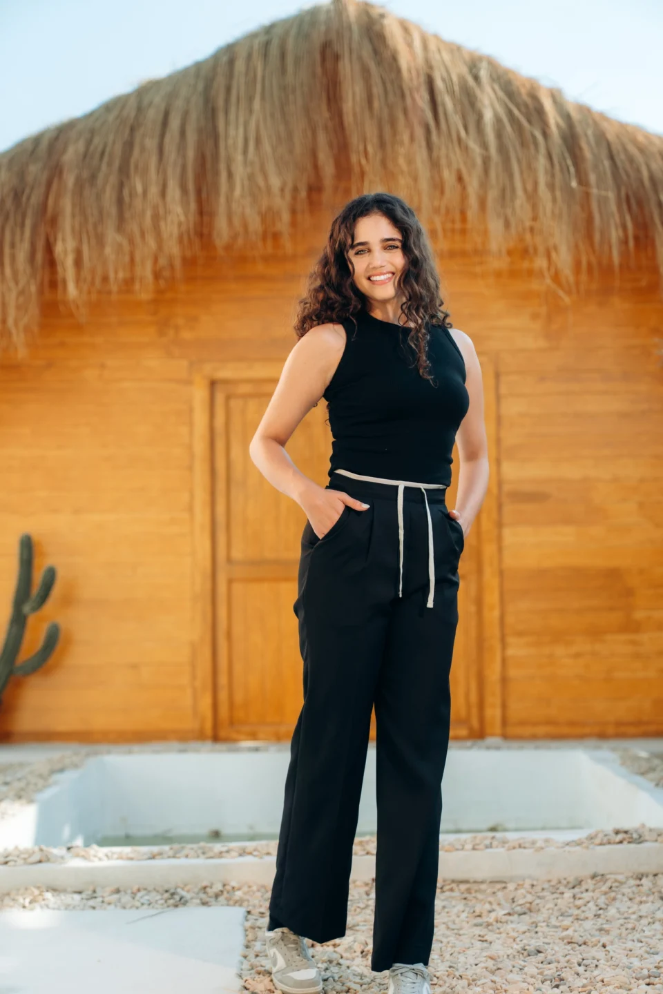 Crew Neck Top — Black — Plein de Vie